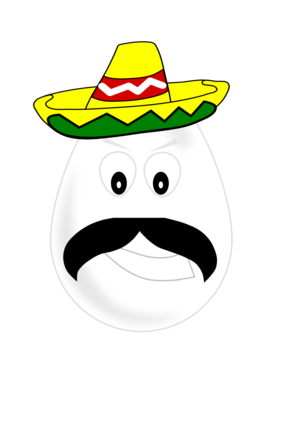 clip art clipart svg openclipart color head man portrait face mexican hat mustache male egg mexico sombrero 帽子 剪贴画 颜色 男人 男性 肖像 头像