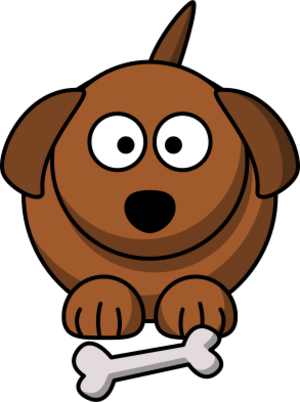 clip art clipart svg openclipart brown color 动物 cartoon mammal colour caricature happy dog pet ears bone paw 剪贴画 颜色 卡通 彩色 宠物 哺乳类动物 漫画 荒诞 狗