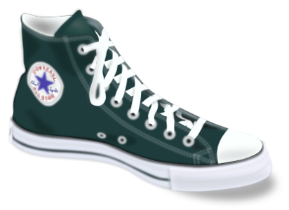 clip art clipart svg openclipart green photorealistic 运动 sports footwear shoes fashion fashionable copyright chucks converse rubbershoe 剪贴画 绿色 草绿 时尚 流行