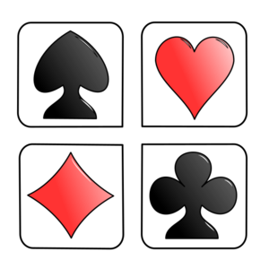 clip art clipart svg openclipart red black play symbol game playing clover cards diamonds spades set gaming herts clibs 剪贴画 符号 黑色 红色 游戏