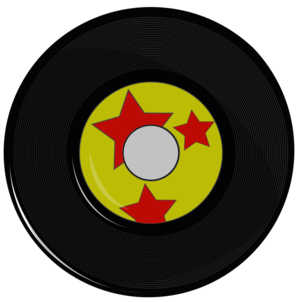 clip art clipart image svg openclipart red black 45 record album disc jockey dj 音乐 vinyl rpm 45 gramophone classic play old outdated stars 剪贴画 黑色 红色