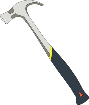 clip art clipart svg openclipart work 图标 colour tool construction hit plastic metallic tools hammer fix handle rubber 剪贴画 彩色 工具