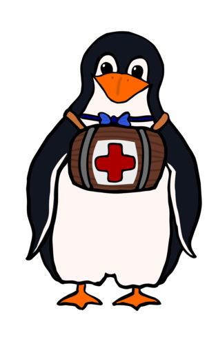 clip art clipart svg openclipart red color 动物 bird cartoon help cross health penguin tux aid neck first barrel bow tie red cross 剪贴画 颜色 卡通 红色 鸟