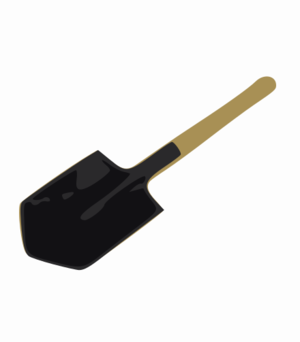 clip art clipart image svg openclipart color work tool wooden metal digging shovel lifting hande 剪贴画 颜色 工具 金属 木制品 木头