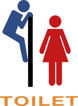 clip art clipart svg openclipart red color blue lady sign female funny man 女孩 male men silly ladies door sign toilet peek humoristic 剪贴画 颜色 标志 男人 男性 女人 女性 红色 蓝色 女士