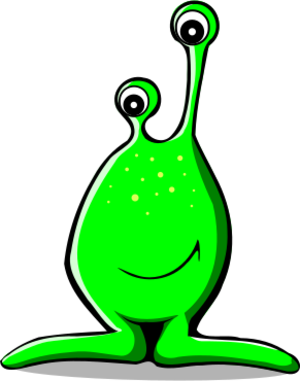 clip art clipart svg openclipart green color 动物 cartoon outline funny colouring book happy character space smiling comic monster toon alien spaceman 剪贴画 颜色 卡通 绿色 草绿 微笑