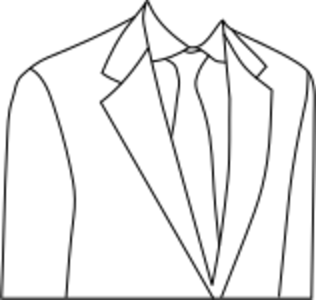 clip art clipart svg openclipart color line art white man clothing wear shirt male tie suit top underneath necktie jacket 剪贴画 颜色 男人 线描 线条画 男性 白色 衣服