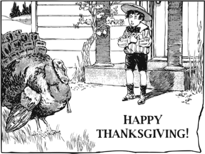 clip art clipart svg openclipart drawing grayscale 男孩 cartoon card comic greetings turkey thanksgiving happy thanksgiving 剪贴画 卡通 去色 卡牌 卡片