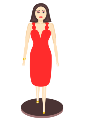 clip art clipart svg openclipart red lady female women clothing dress figure wear form fashion beautiful model wearing 剪贴画 女人 女性 红色 女士 时尚 流行 衣服