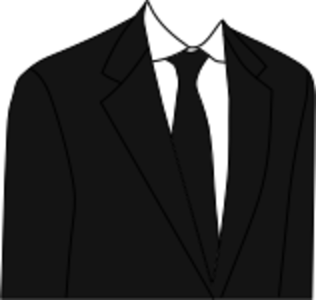 clipart svg openclipart black color man clothing wear shirt male tie suit top underneath necktie jacket cllipart 颜色 男人 男性 黑色 衣服