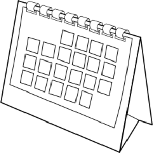 clip art clipart svg openclipart black line art desk white time office plan schedule date diary calendar month year agenda 剪贴画 线描 线条画 黑色 白色 办公
