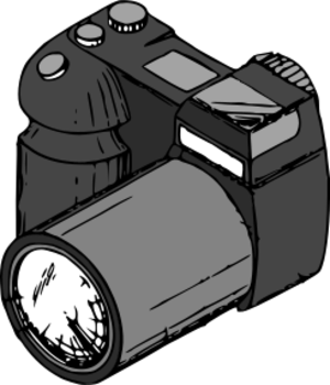 clip art clipart image svg openclipart photography camera digital film greyscale photos zoom cam slr 剪贴画 数字化 照相机 摄影机