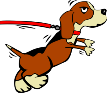 clip art clipart svg openclipart brown 动物 cartoon dog cute pet puppy angry lead upset walk leash bark 剪贴画 卡通 宠物 可爱 狗