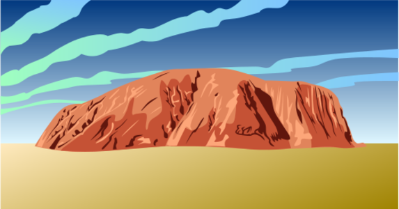 clip art clipart svg openclipart mountain color rock ocean part territory geography landscape sky large central earth southern northern ayers sandstone formation australia. 剪贴画 颜色 海洋 大型的
