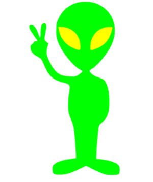 clip art clipart svg openclipart green color cartoon peace alien ufo mars peace sign 剪贴画 颜色 卡通 绿色 草绿