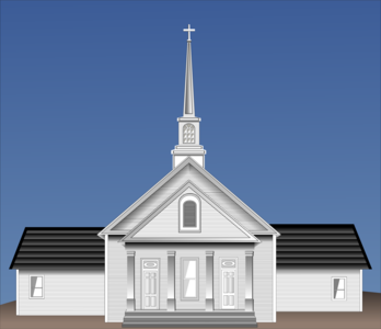 building clip art clipart image svg openclipart black line art drawing white church background cross religion christianity prayer sketch priest cathedral lanscape 剪贴画 线描 线条画 黑色 白色 建筑 建筑物 宗教