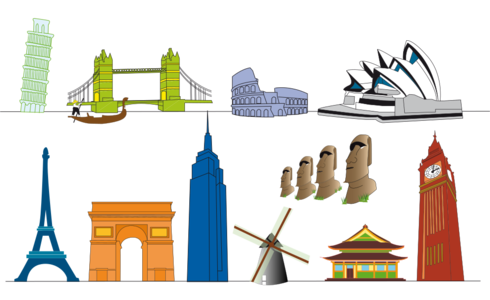 clip art clipart svg openclipart architecture color tower travel landmarks paris sydney eiffel tower australia usa france vacation famous big ben london italy rome earth world tourist protected windmill netherlands pisa holland world heritage attractions colloseum destinations opera house london bridge arc de tromphe empire state building amsterdam 剪贴画 颜色 建筑 旅行 美国