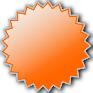 clip art clipart svg openclipart color sign orange blank round shape star design starburst web badge 剪贴画 颜色 标志 设计 橙色 星星