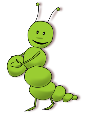 clip art clipart svg openclipart green color nature 动物 insect happy comic caterpillar 剪贴画 颜色 绿色 草绿