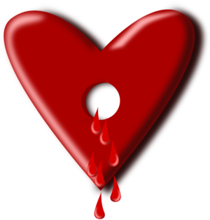 clip art clipart svg openclipart red color 爱情 drops wounded heart hole drips bloody bleeding hollow 剪贴画 颜色 红色 心形 心脏