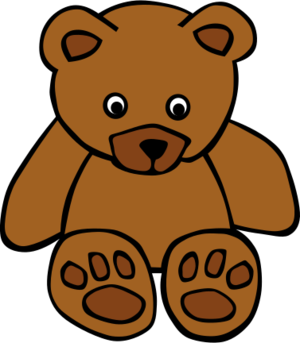 clip art clipart svg openclipart brown 动物 child cartoon mascot bear toy children playing cute hug big sitting soft teddy huggy 剪贴画 卡通 小孩 儿童 可爱 玩具