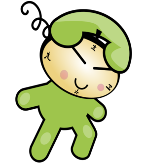 clip art clipart svg openclipart green yellow time clock kid 人物 cartoon 图标 funny character person cute phone avatar 剪贴画 卡通 绿色 草绿 黄色 人类 小孩 儿童 可爱 头像