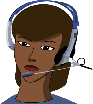 clip art clipart svg openclipart desk woman female office 女孩 volume headset large information call request receiving call-center call-centre transmitting 剪贴画 女人 女性 办公 大型的
