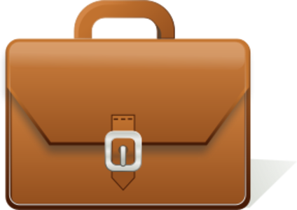clip art clipart svg openclipart brown color office bag leather suitcase documents briefcase case handle equipped small case carrz paprs lawer 剪贴画 颜色 办公