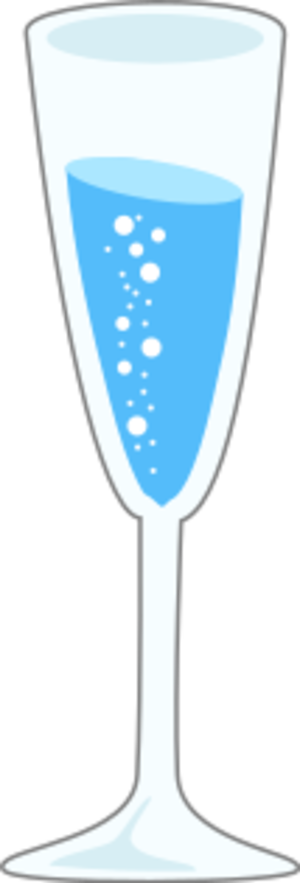 svg openclipart beverage liquid drink color blue flute cartoon water glass party bubbles pretty stylish classy refreshment refreshing non-alcoholic slim glass champagne glass spakrling mineral 颜色 卡通 蓝色 水 饮料 饮品 派对 宴会 玻璃