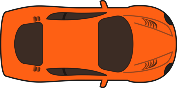 clip art clipart svg openclipart color car vehicle racing fast orange 运动 sports speed driving expensive premium strong top view 剪贴画 颜色 小汽车 汽车 橙色 高速