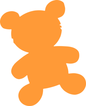 clip art clipart svg openclipart silhouette bear toy orange cute hug soft teddy huggy plaything 剪贴画 剪影 橙色 可爱 玩具