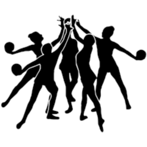svg openclipart black dancing silhouette 运动 sports performance group dance performing gymnastics rhythmic gymnastics gymnasts sequence 剪影 黑色