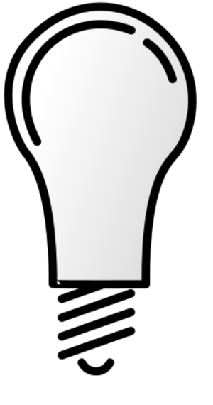 clip art clipart svg openclipart line art black and white technology electricity energy light lamp bulb shine on off lightbulb 剪贴画 线描 线条画 黑白