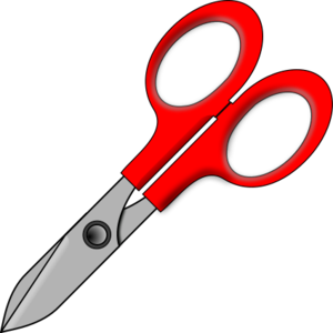 clip art clipart svg openclipart red household hand gray tool cut office school scissors sewing cutting 剪贴画 红色 办公 工具 手 学校 灰色