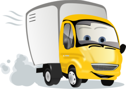 clip art clipart svg openclipart color yellow car vehicle cartoon funny truck fun smiling smile traffic delivery 剪贴画 颜色 卡通 黄色 小汽车 汽车 微笑