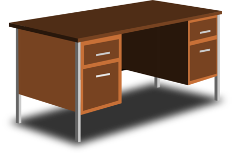 clip art clipart svg openclipart workdesk desk office table filing furniture cabinets drawers workplace 剪贴画 办公