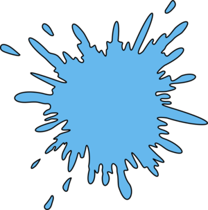 clip art clipart svg openclipart color blue background drop water splash sticker comic paint effects spatter splashing 剪贴画 颜色 蓝色 水