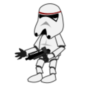 clip art clipart svg openclipart color white cartoon funny character fighter soldier gun comic guy trooper storm stormtrooper minion 剪贴画 颜色 卡通 白色
