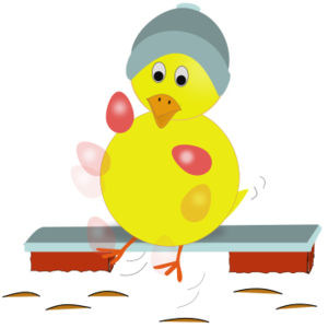 clip art clipart svg openclipart blue yellow cartoon season juggling kick holiday pink hat chicken colored chick easter egg eggs coloured painted kicking bench 帽子 剪贴画 卡通 假日 节日 假期 季节 蓝色 黄色 粉红 粉红色 复活节