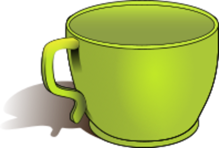 clip art clipart svg openclipart green coffee cup mug plastic tea picnic jug teacup 剪贴画 绿色 草绿