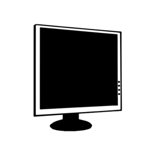 clip art clipart svg openclipart black computer pc white office desktop monitor screen flat peripheral lcd plasma 剪贴画 计算机 电脑 黑色 白色 办公 屏幕 显示屏