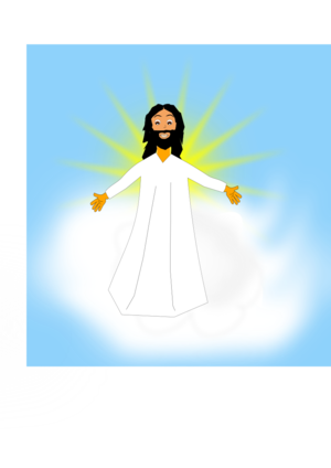 clip art clipart svg openclipart color man religion religious christian god pray prayer jesus smiling sky holy cloud male skies 剪贴画 颜色 男人 男性 微笑 宗教
