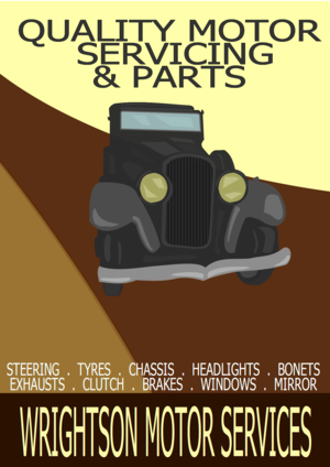 svg openclipart color old vintage car engine automobile retro shop poster parts repair print 1932 a2 buick mot repairshop 颜色 小汽车 汽车 复古