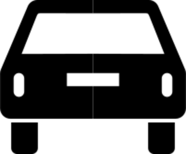 clip art clipart svg openclipart black white car transportation vehicle sign symbol pictogram rear traffic simlpe 剪贴画 符号 标志 黑色 白色 小汽车 汽车 运输