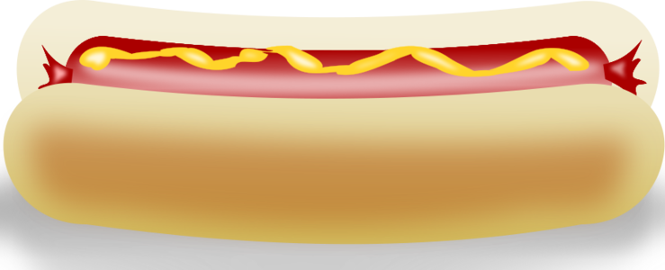 clip art clipart svg openclipart color restaurant fast food bun frankfurter wiener hot dog mustard tube steak 剪贴画 颜色