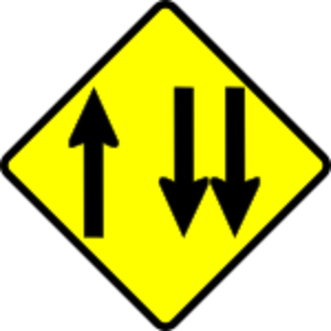 clip art clipart svg openclipart black yellow sign warning traffic roadsign caution lane attention overtaking overtake 剪贴画 标志 黑色 黄色 路标 警告