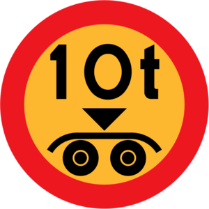 clip art clipart image svg openclipart red yellow car 交通 vehicle sign truck warning circle traffic load roadsign international rules tonnes ten 10 ton payload 剪贴画 标志 红色 黄色 小汽车 汽车 路标 圆形