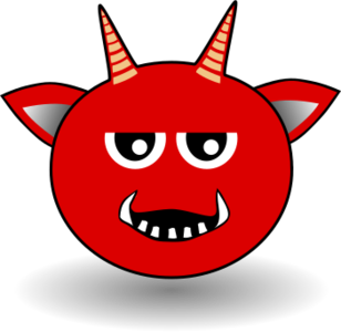 clip art clipart svg openclipart red cartoon head round devil comic evil mean toon devilish 剪贴画 卡通 红色
