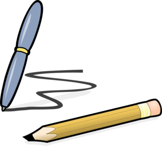 clip art clipart image svg openclipart brown color blue school note pencil writing down graphite eraser used write 剪贴画 颜色 蓝色 学校 写作