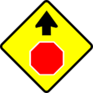 clip art clipart svg openclipart black yellow sign warning traffic stop roadsign caution attention 剪贴画 标志 黑色 黄色 路标 警告